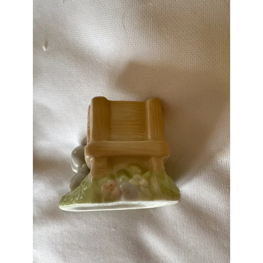 Precious Moments Salt and Pepper Set 1997 Enesco Avon Figurine Girl With Bonnet